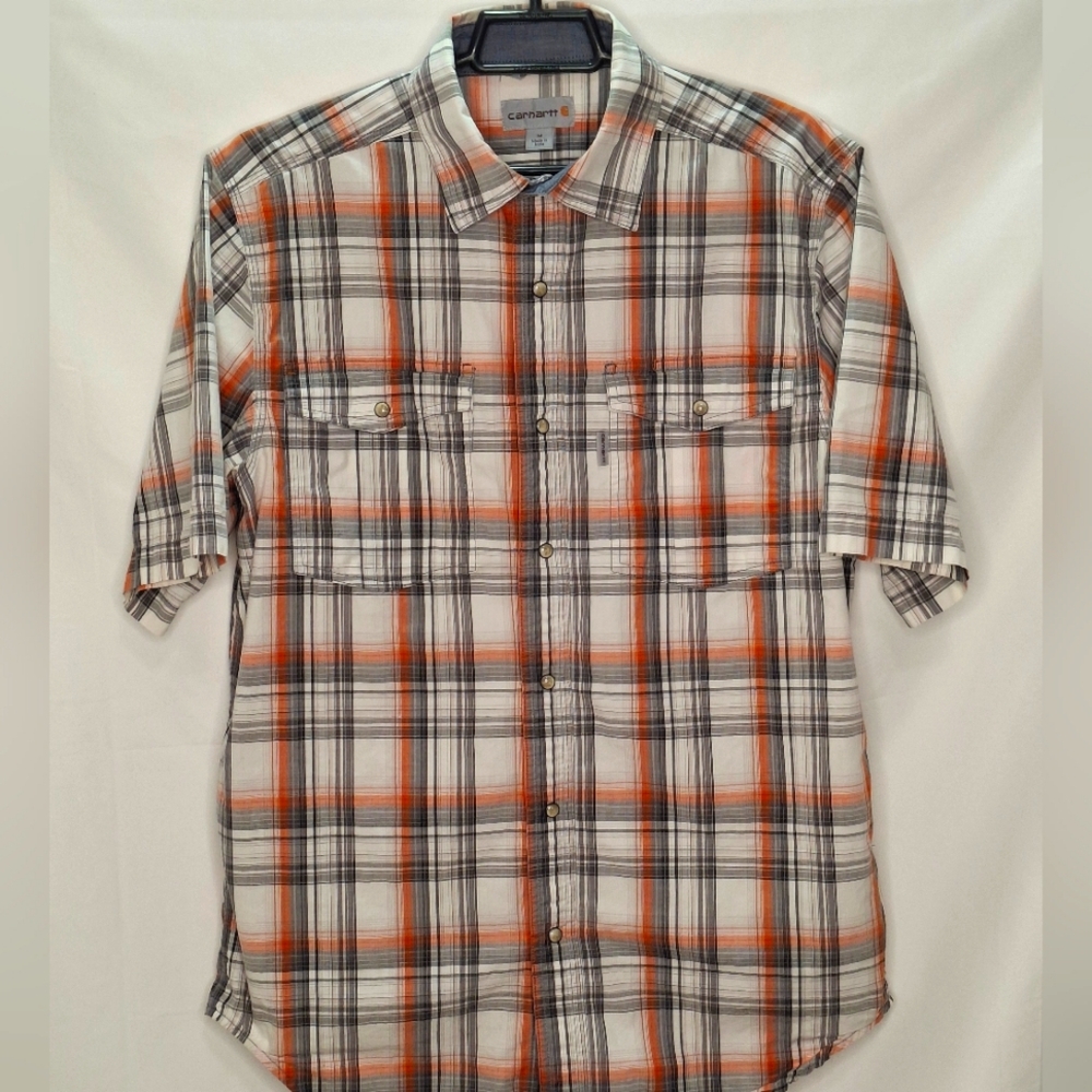 Carhartt Bozeman Pearl Snap SS Button Front Shirt Medium